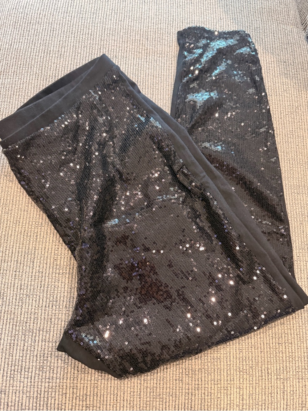 NWOT torrid Black Sequin Leggings Contrast Size 3 Festive Comfort Going Out
